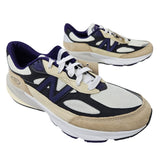 New Balance 990 Lifestyle Mens Style White with Black Plum and Phantom
