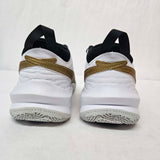 Nike Team Hustle D 10 Big Kids Athletic Shoes Black / Metallic Gold / White