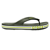 Crocs Bayaband Flip Women's Thong Sandals Flip Flops Green / White 205393-309