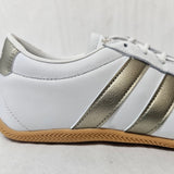 Adidas Grand Court Lo Womens Sneaker Crystal White / Cyber Metallic / Gum JQ9685