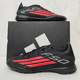 Adidas F50 League Turf Shoe Men's Soccer Cleats Black / Lucid Red