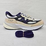New Balance 990 Lifestyle Mens Style White with Black Plum and Phantom