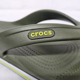 Crocs Bayaband Flip Women's Thong Sandals Flip Flops Green / White 205393-309