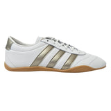 Adidas Grand Court Lo Womens Sneaker Crystal White / Cyber Metallic / Gum JQ9685