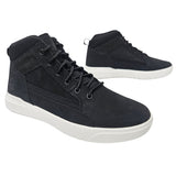 Timberland Allston Mid Lace Sneaker Boot Black Nubuck Leather Men's Shoe 0A69V5-W05