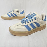 Adidas Samba XLG J Kids Sneakers Shoes Wonder White / Ash Blue / Gum HQ0251