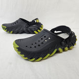 Crocs Echo Icey RO Men's Cushioned Clog Rubber Outsole Black / Green 211458-001