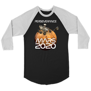 Perseverance Rover Mars 2020 Baseball Raglan