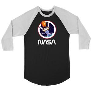 NASA STS-8 Space Shuttle Mission Patch Baseball Raglan