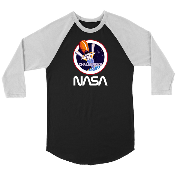 NASA STS-8 Space Shuttle Mission Patch Baseball Raglan