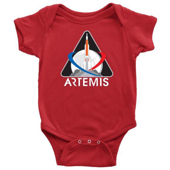 Artemis 1 Mission Patch Baby Bodysuit