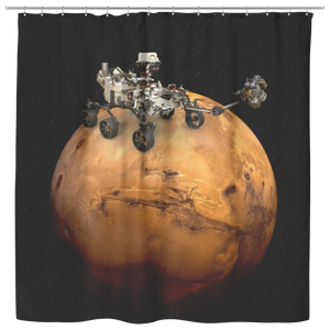 Perseverance Rover Mars 2020 Mission Shower Curtain