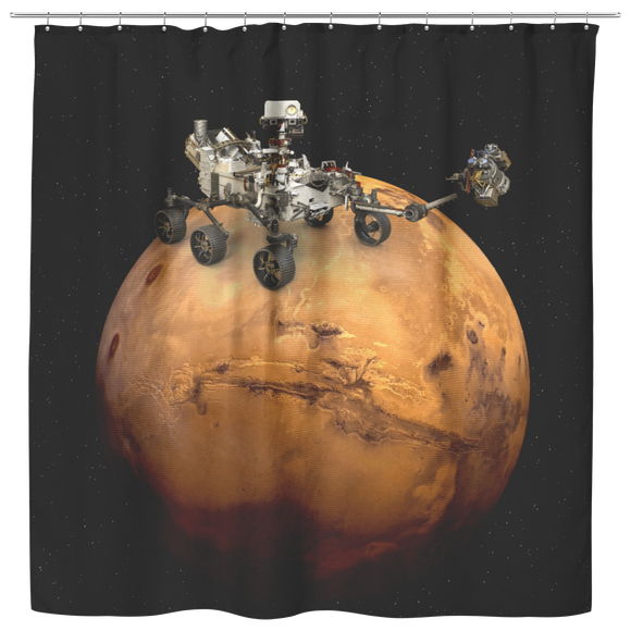 Perseverance Rover Mars 2020 Mission Shower Curtain