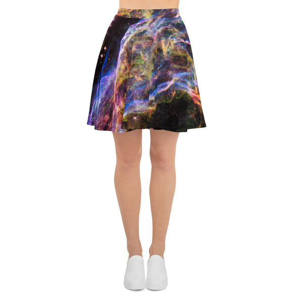 Veil Nebula Flowy Skater Skirt