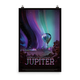 Jupiter Mock Travel Poster - Experience the Mighty Auroras