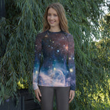 Carina Nebula Women's Athletic Long Sleeve Shirt Rash Guard