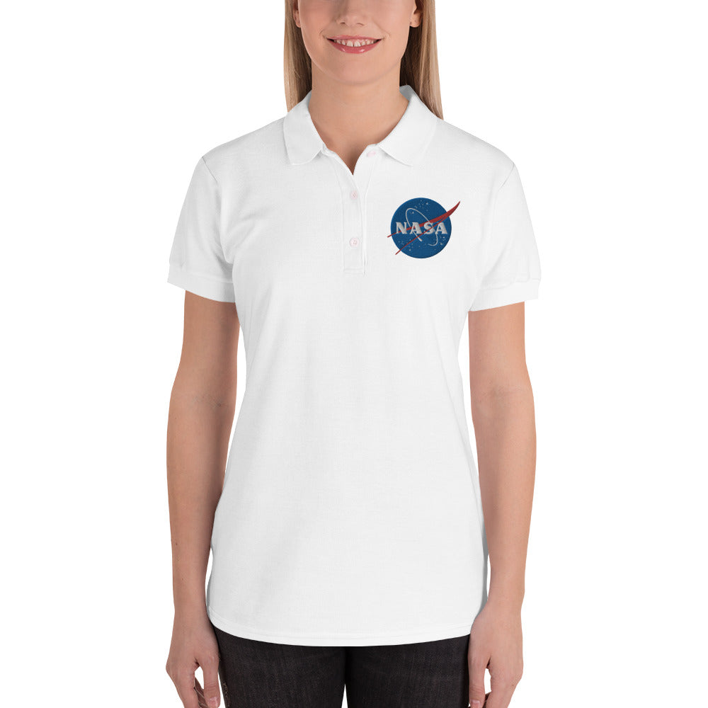 Women's NASA Logo Embroidered Women's Polo Shirt – The Space Chronicle