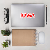 NASA Retro Worm logo Bubble-free stickers