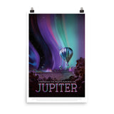 Jupiter Mock Travel Poster - Experience the Fantastic Auroras