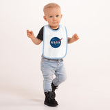 NASA "Meatball" Logo Embroidered Baby Bib